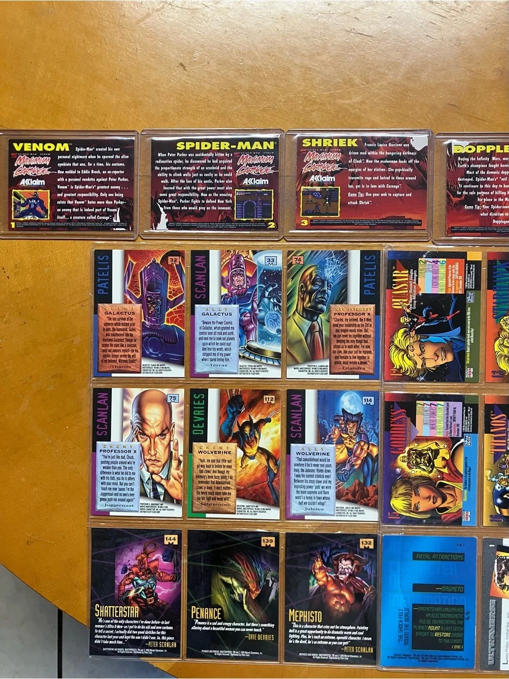 Vintage 90s Marvel Trading Card Lot Maximum Carnage Promo